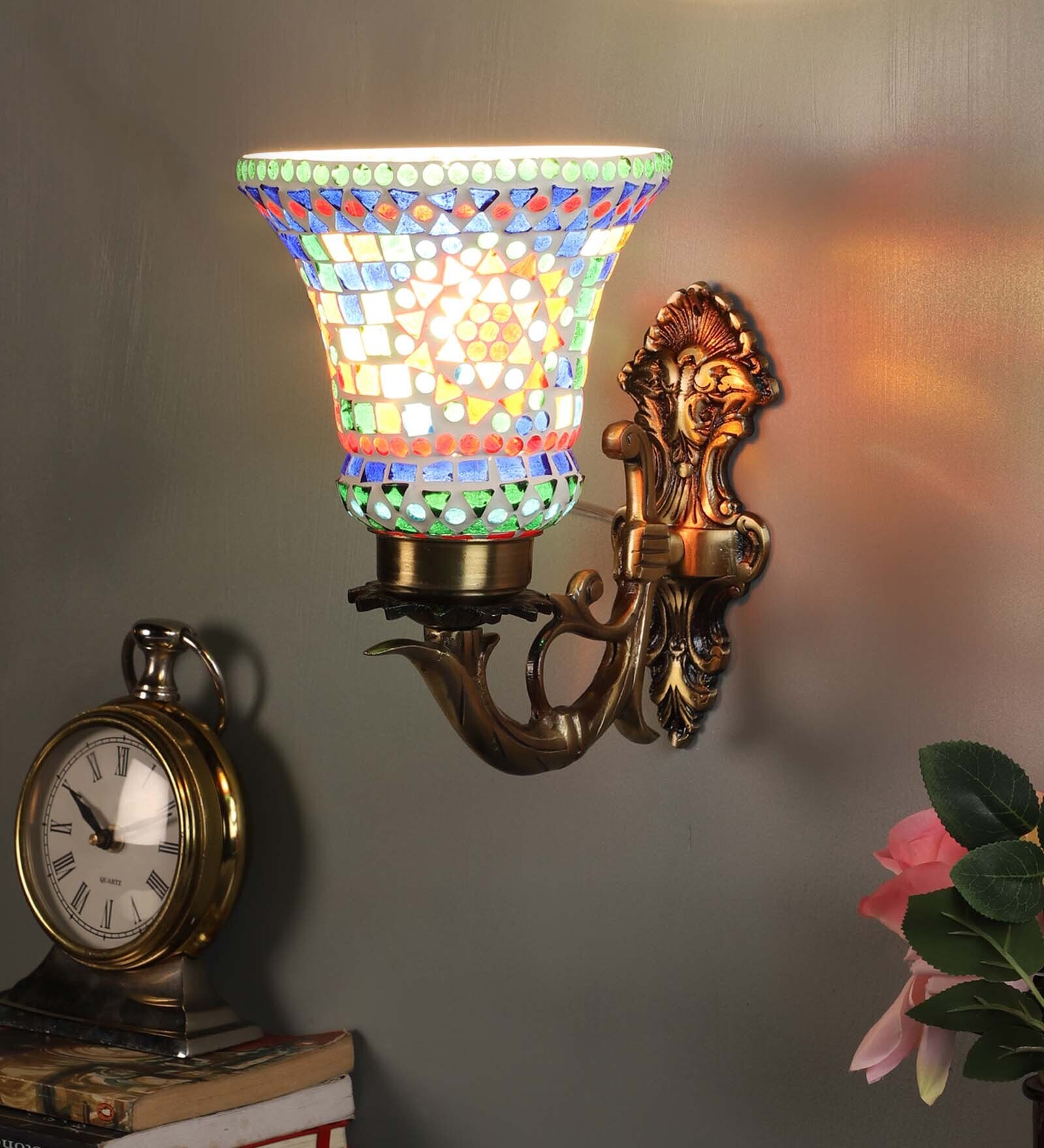 Antique Brass Aluminum Wall Light
