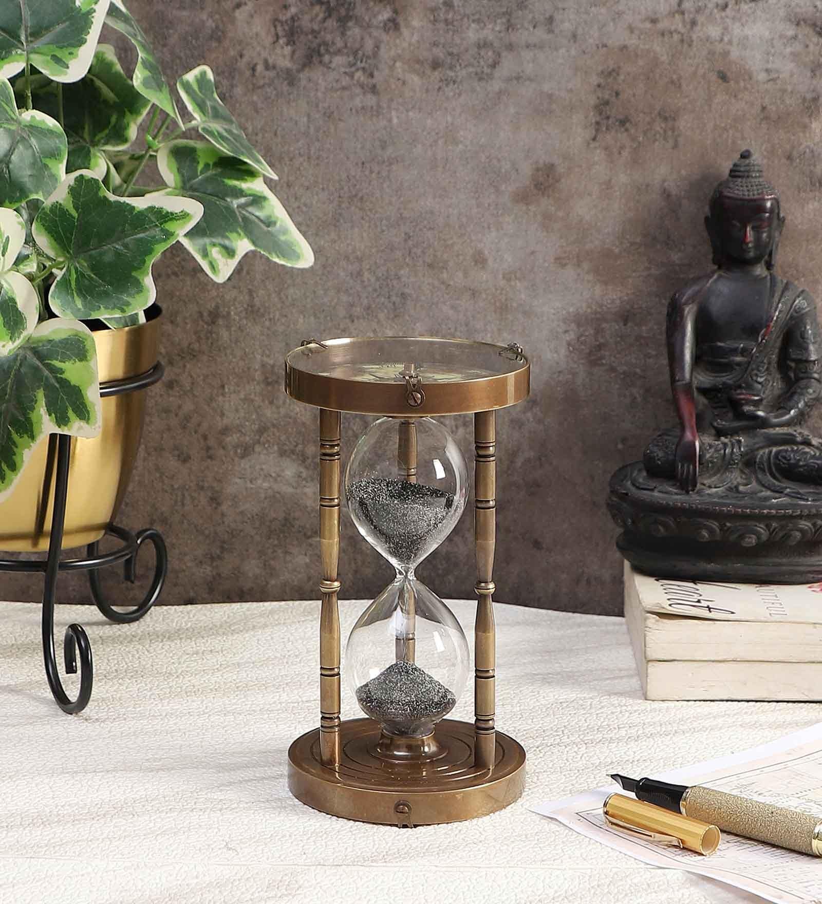 Antique Brown Brass Sandtimer