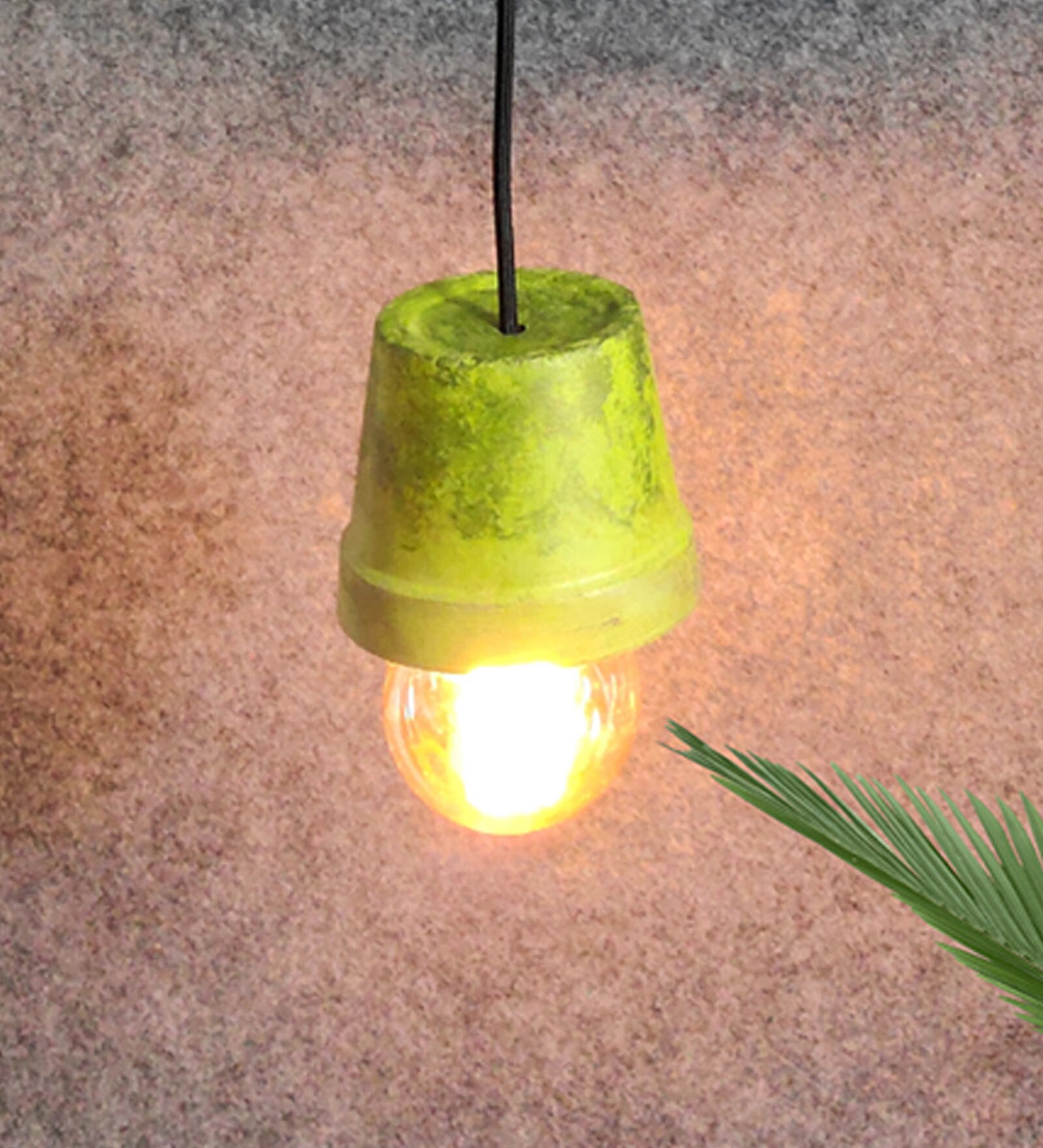 Antonio Yellow Metal Hanging Light