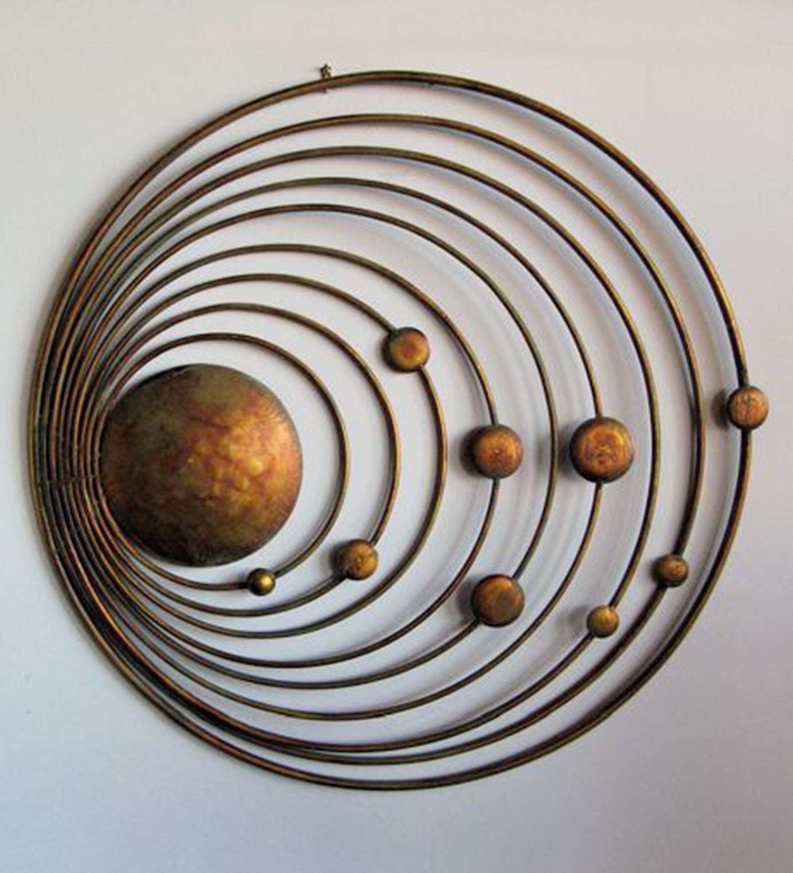 Buy Wrought Iron Sun & 9 Planets In Copper Wall Art By Craftter at 47% ...