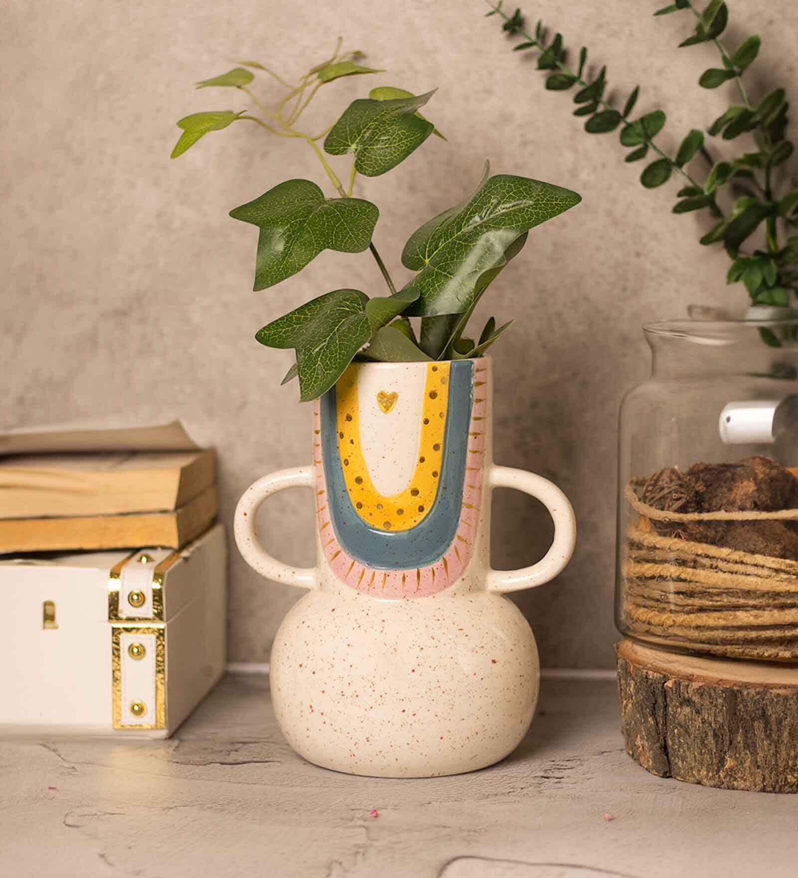 Antique Design Multicolor Ceramic Vase