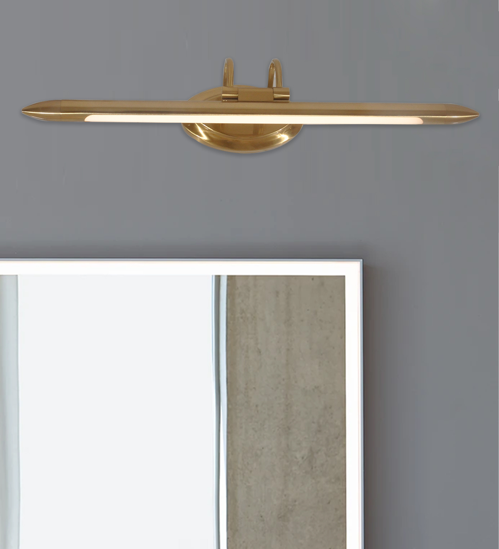 Antique Metal Picture Light (Gold)