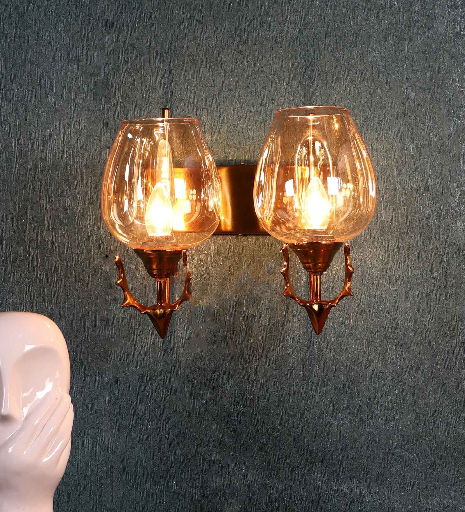 Antique Gold Iron Wall Light