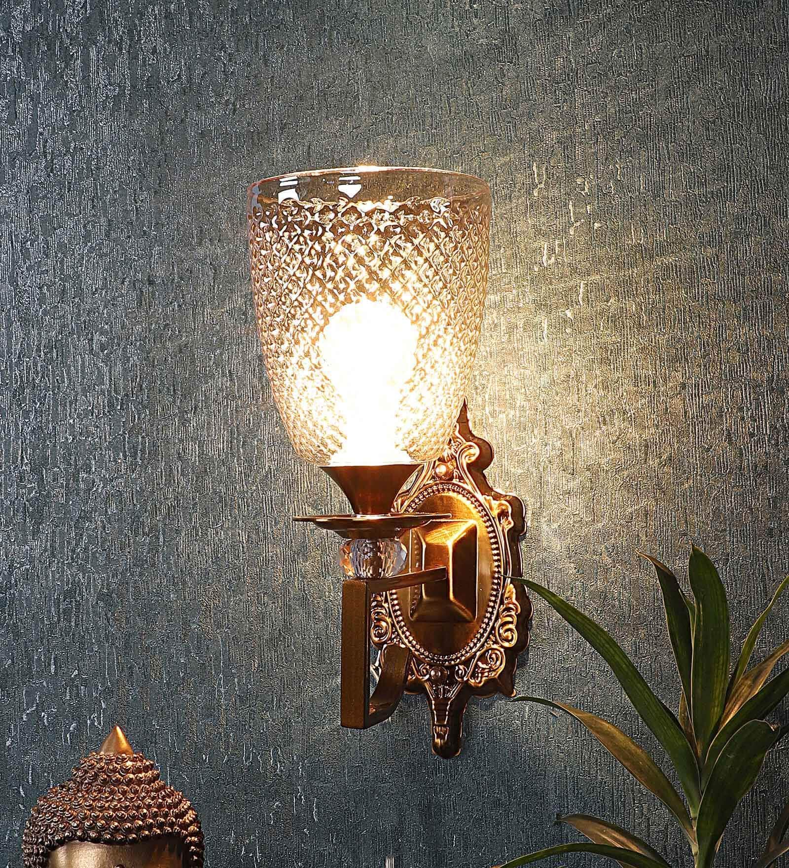 Antique Gold Iron Wall Light