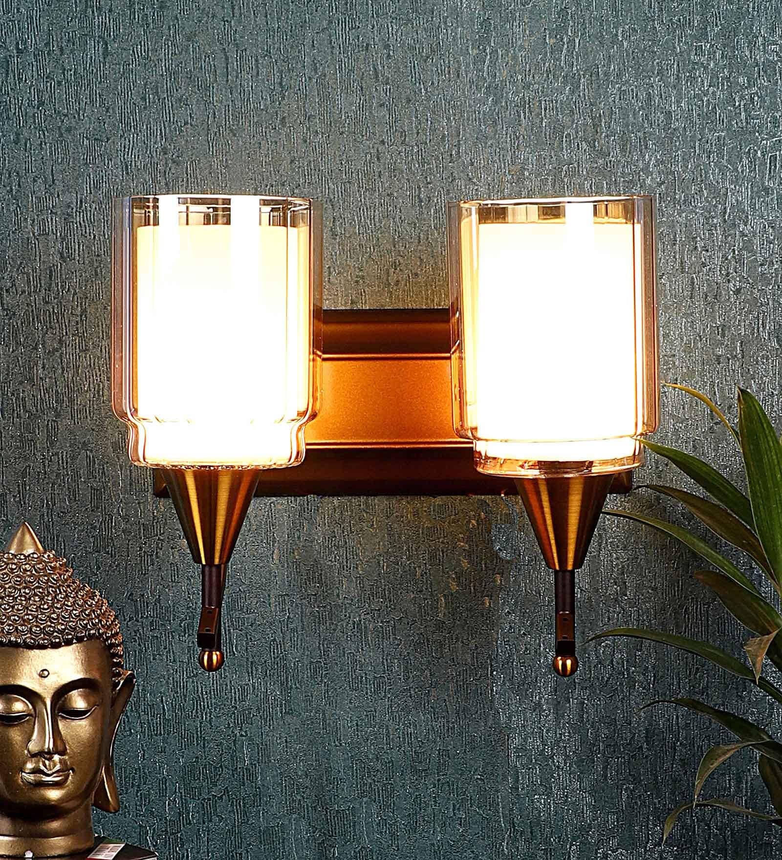 Antique Gold Iron Wall Light