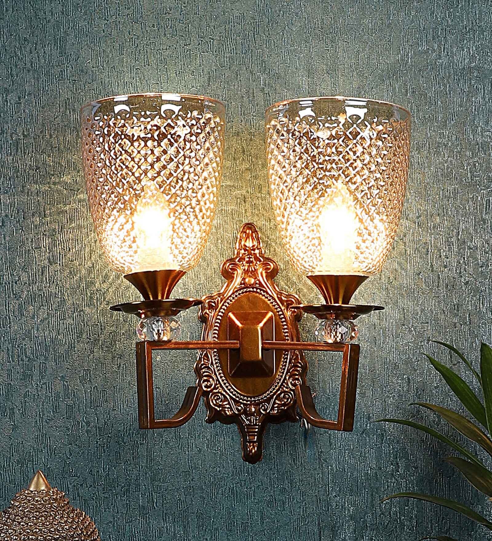 Antique Gold Iron Wall Light