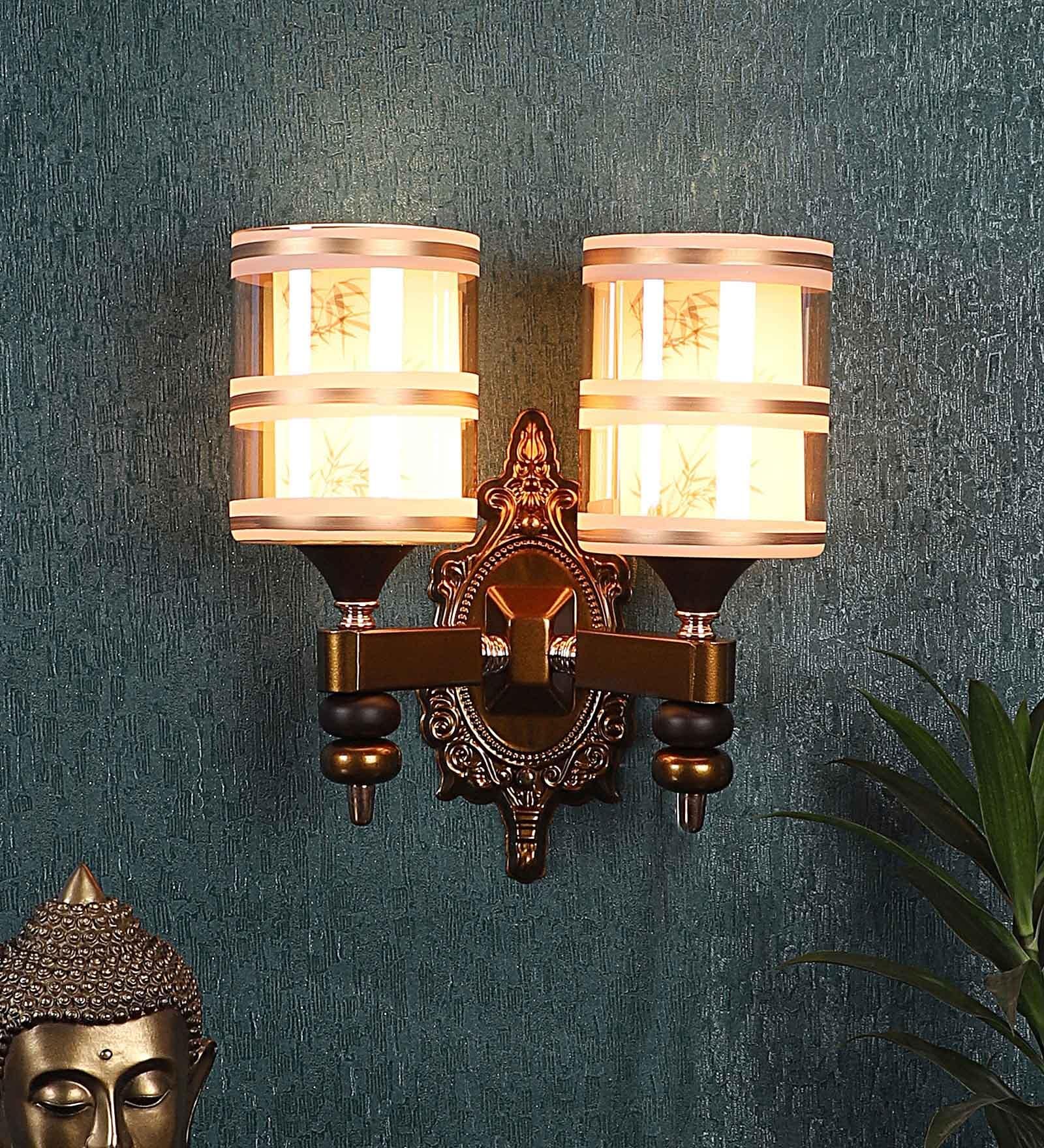 Antique Gold Iron Wall Light