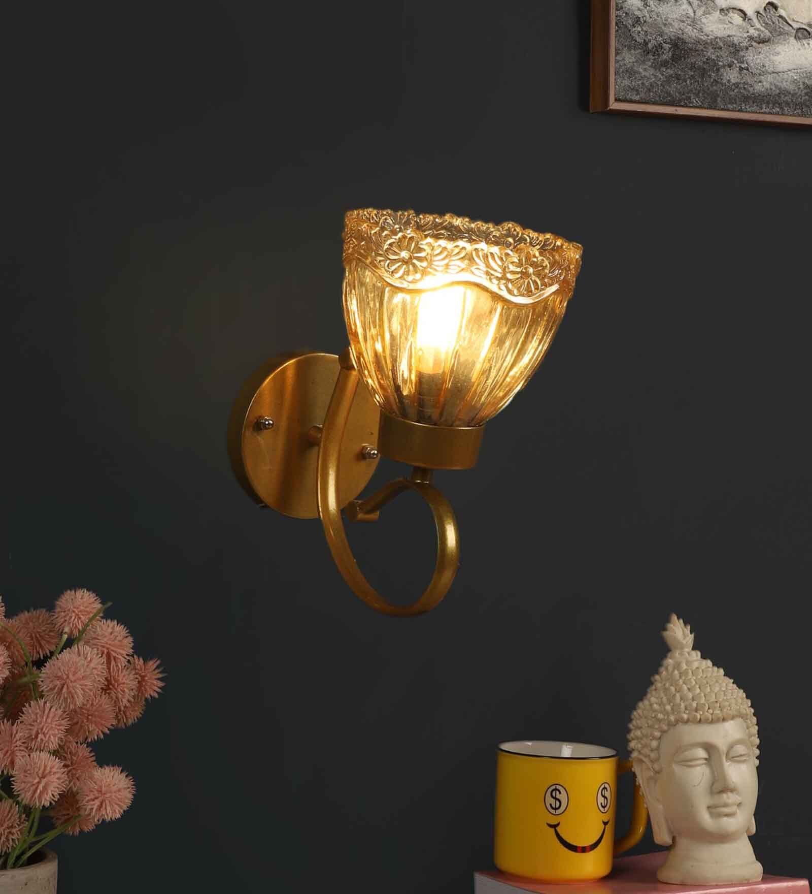 Antique Gold Iron Wall Lights
