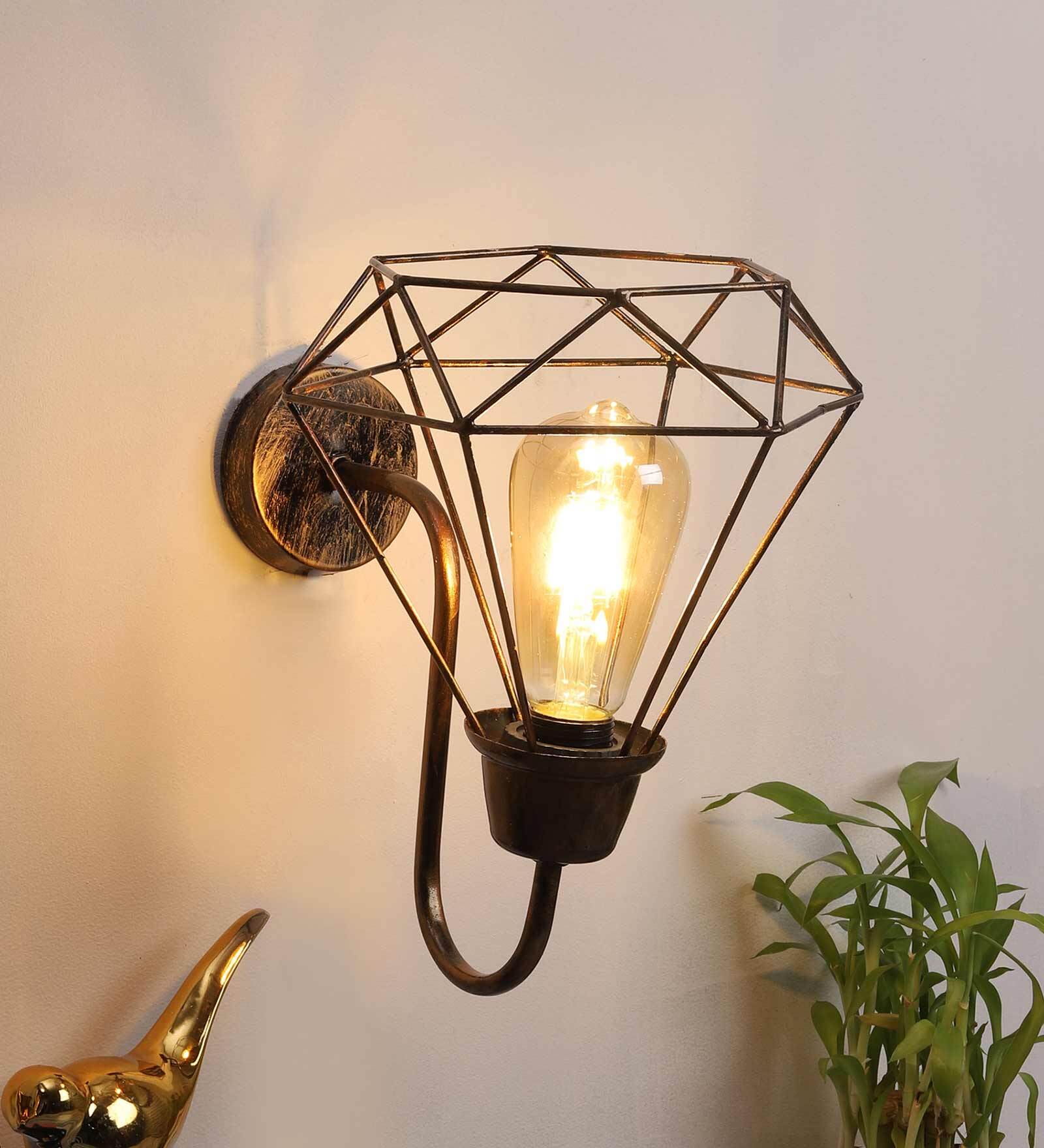 Emphasis Antique Gold Metal Wall Sconces