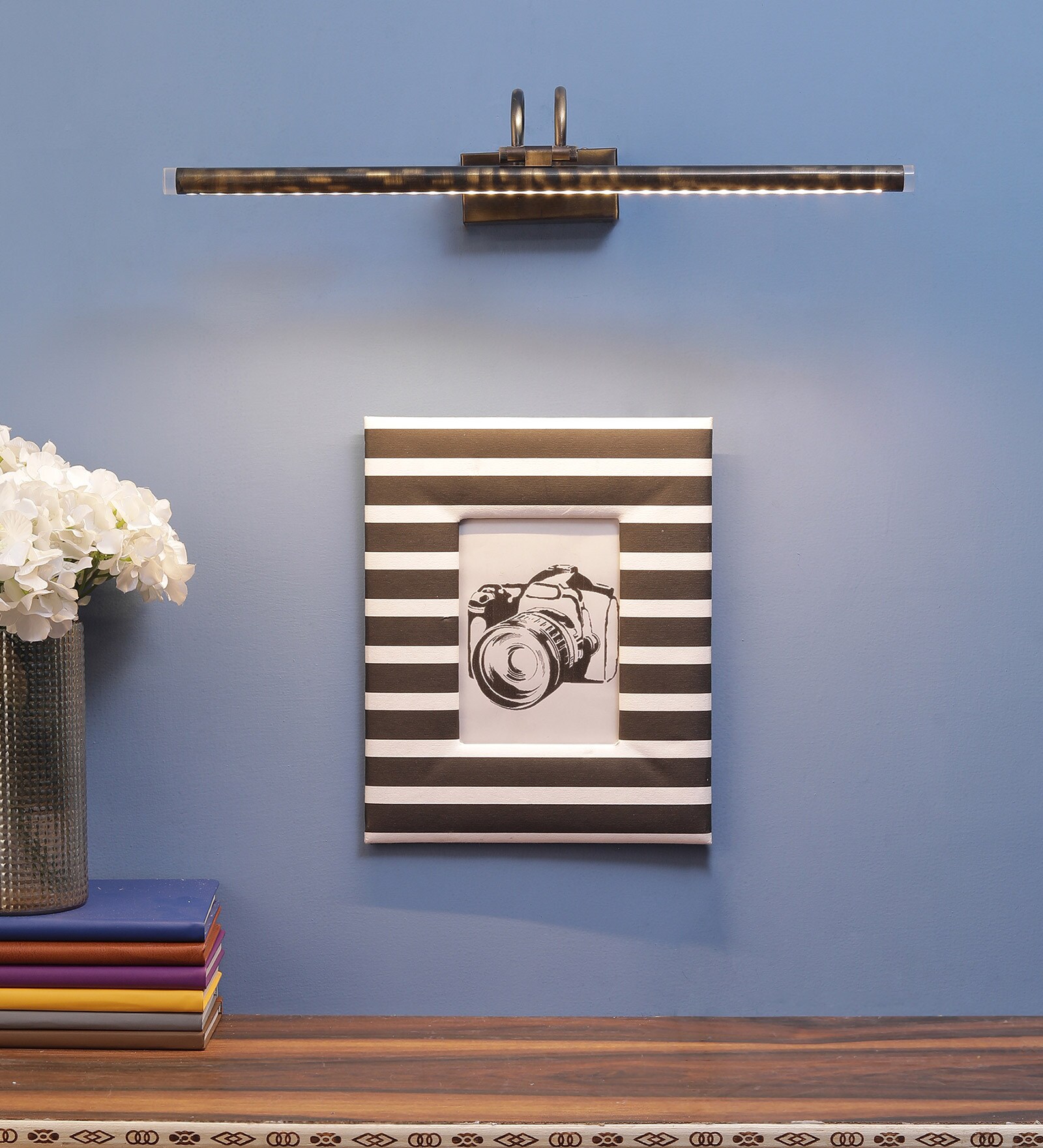 Luxury Metal LED Picture Light (Antique Brass)