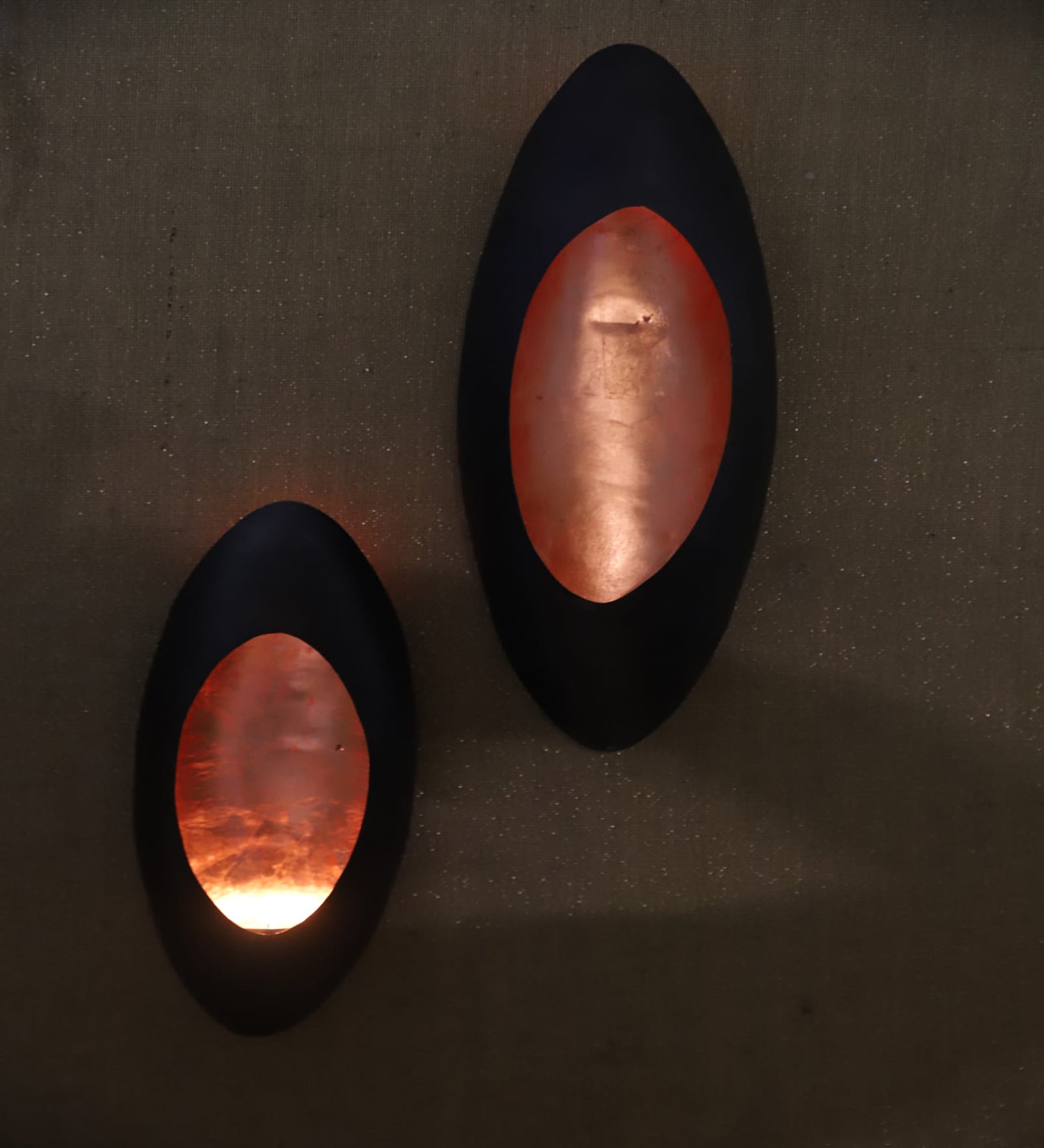 Antique Mild Steel Wall Mount T- Light Holder (Copper)