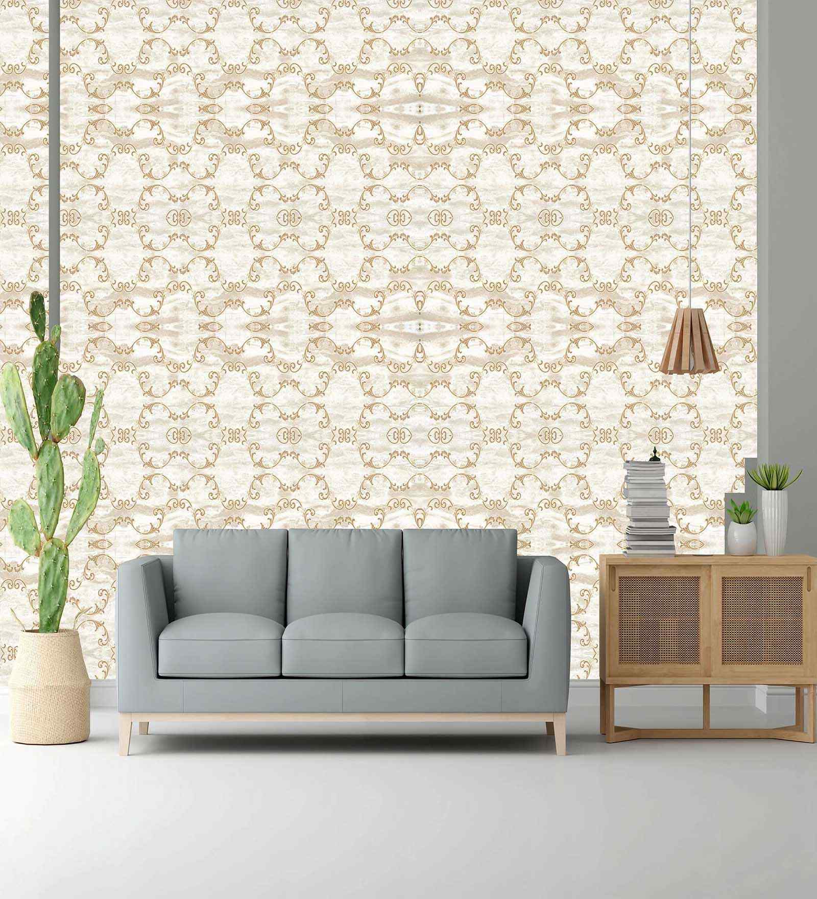 Antique White Design Wallpaper