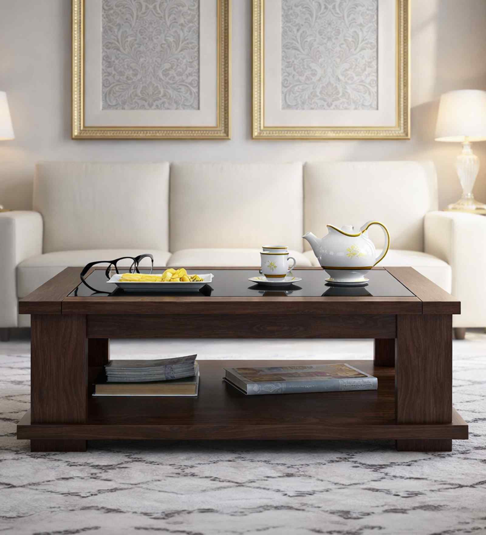 Antwerp Coffee Table In Sheesham Finish