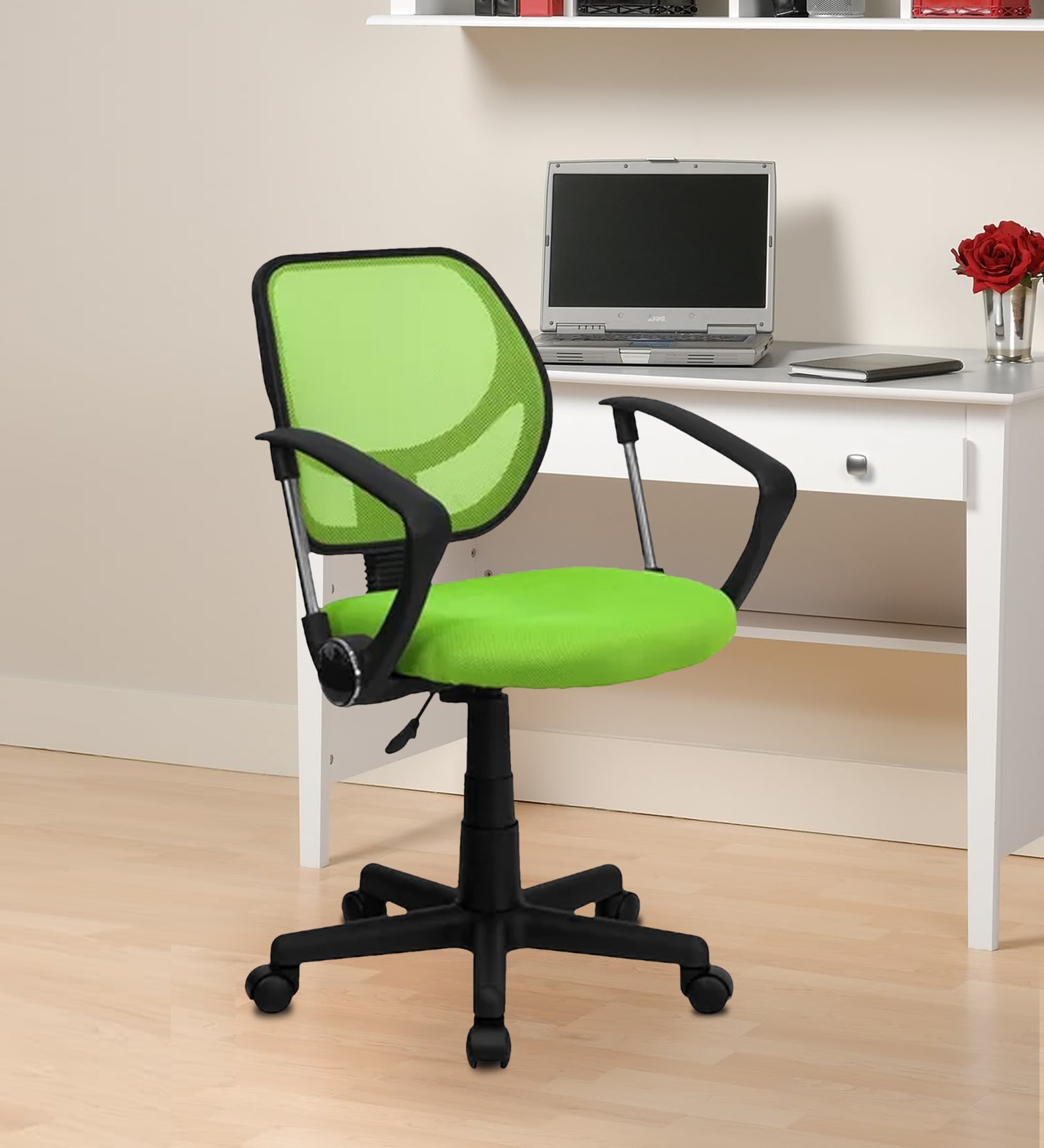 Buy Agnes Ergonomic Chair in Green Colour By Lakdi Online - Ergonomic ...