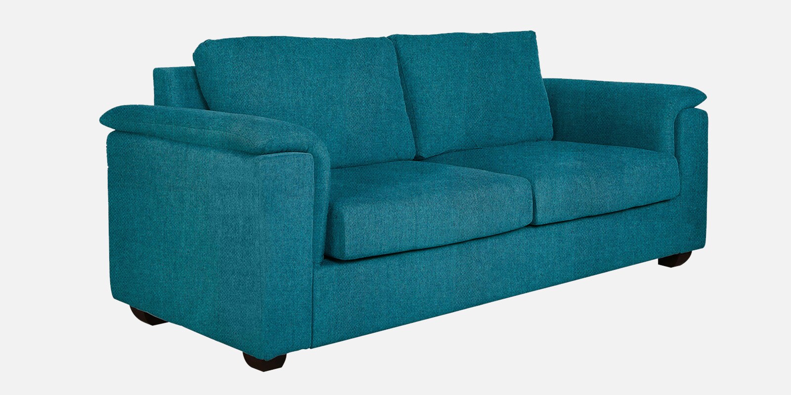 Andres Chenille Fabric 3 Seater Sofa In Teal Color