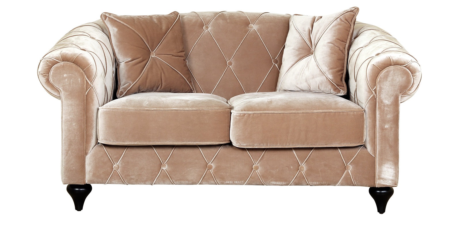 Buy Andria Two Seater Sofa in Beige Colour by HomeTown Online 2