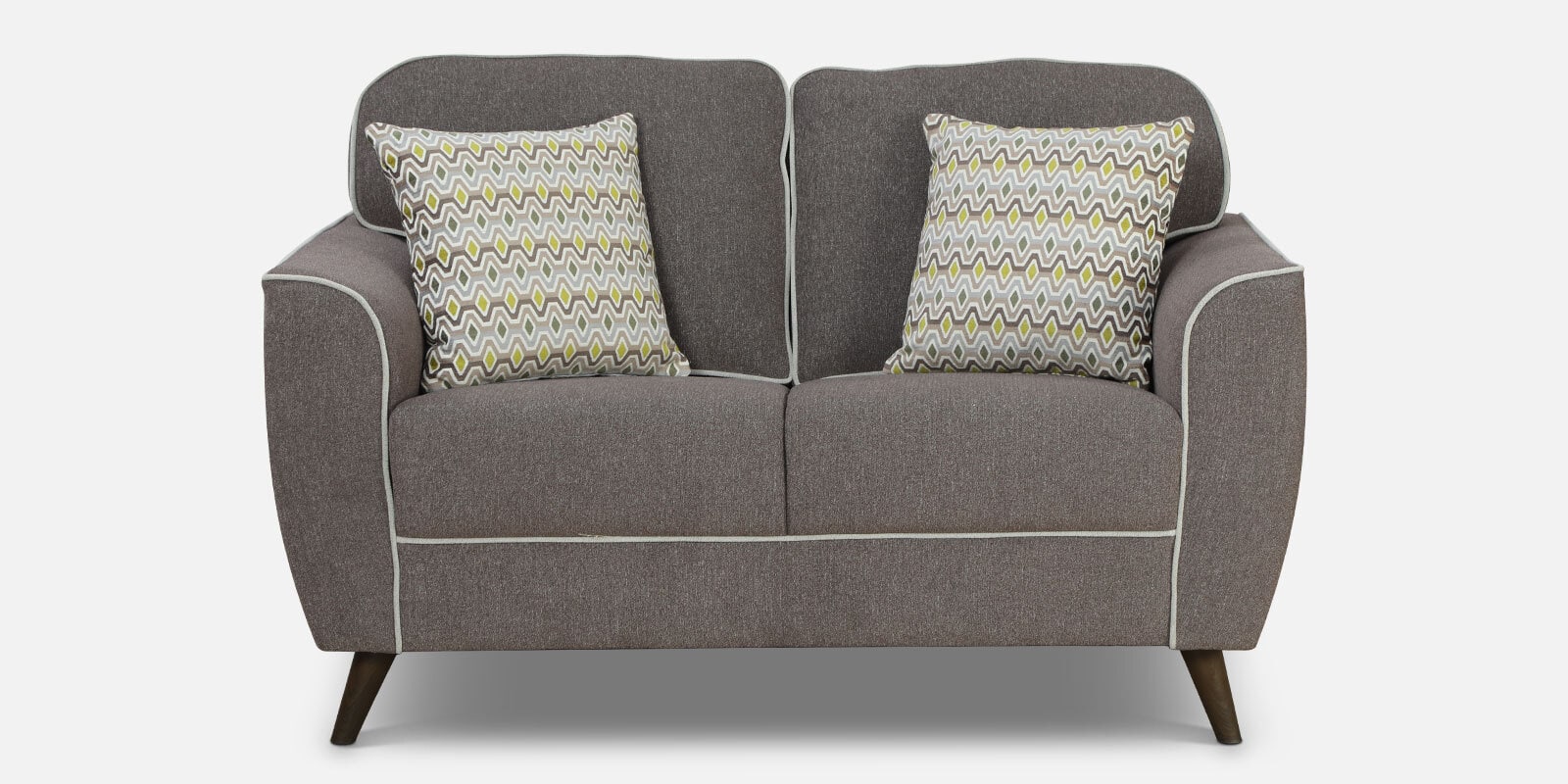 Anniston Fabric 2 Seater Sofa In Brown Colour