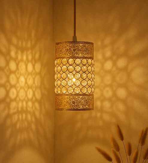 Andre Gold Crystal Hanging Light