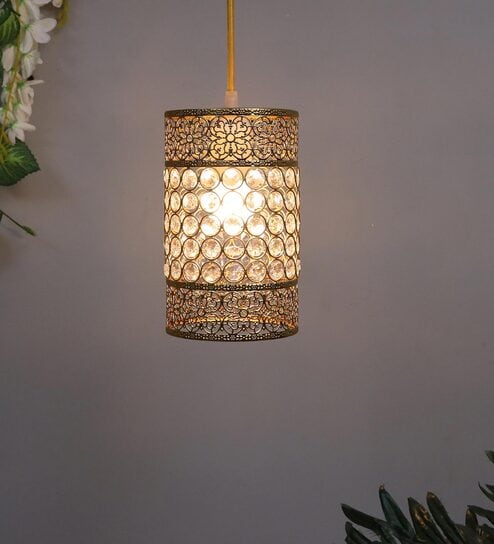 Andre Gold Crystal Hanging Light