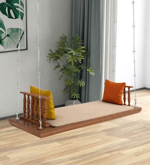 Anemone Mango Wood Swing In Honey Finish