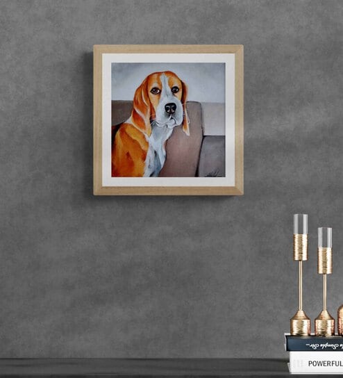 Animal  Handmade Acrylic Paint On Canvas Unframed