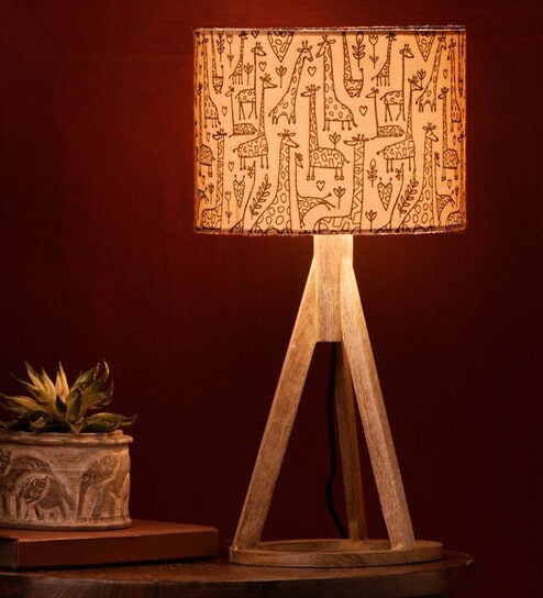 Animal Farm Trio Wooden Lamp