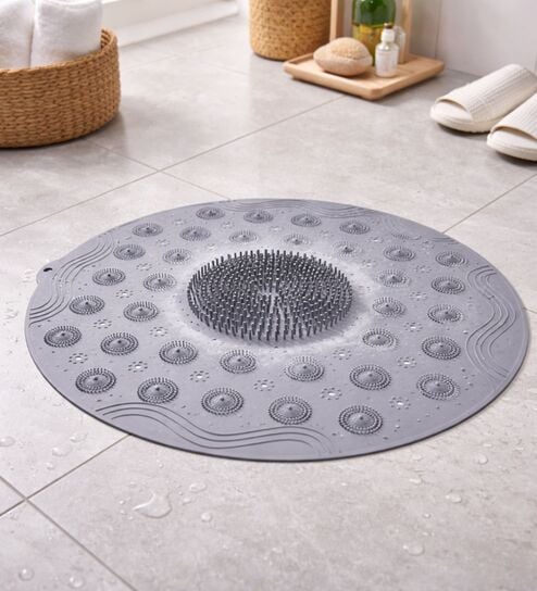 Rubber Anti-Slip Round Bath Mat