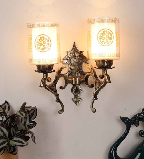 Antique Brass Aluminium Wall Lights