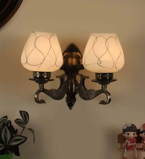 Antique Brass Aluminium Wall Lights