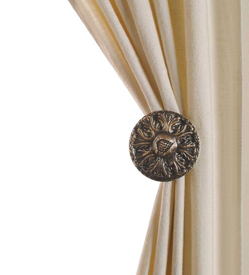 Buy Antique Brass Colour Holdback By Deco Window Online Holds