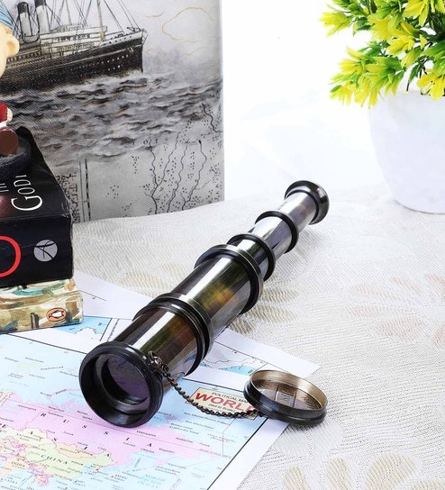 Buy Antique Brass Dollond London Antique Black Chain Telescope Monuments  Decor Showpiece by Exim Decor Online - Monuments Decor - Table Decor - Home  Decor - Pepperfry Product