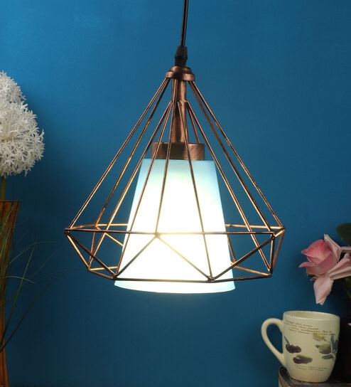 Marsham Antique Brass Metal Hanging Light