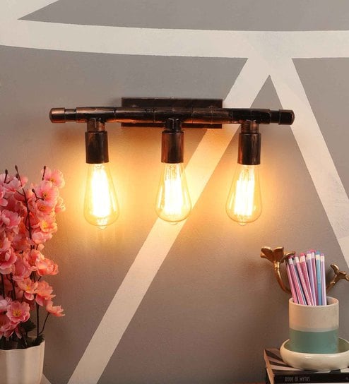 Lyon Antique Brass Metal Wall Sconces by Foziq