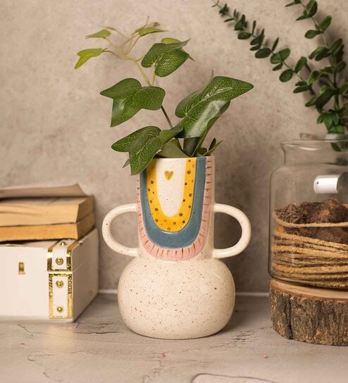 Antique Design Multicolor Ceramic Vase