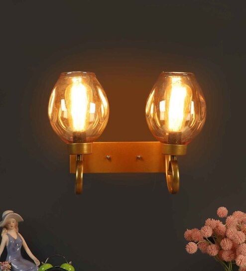 Antique Gold Iron Wall Lights