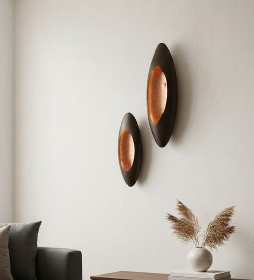 Antique Mild Steel Wall Mount T- Light Holder (Copper)