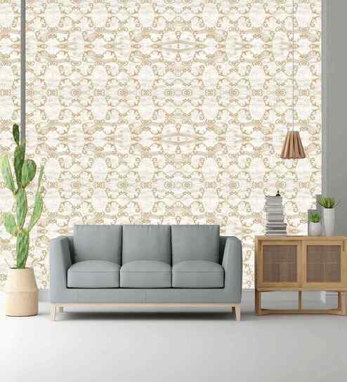 Antique White Design Wallpaper