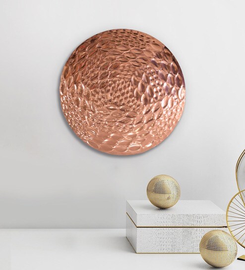 Buy Brown Wrought Iron Antonia Plate Wall Art By Fanusta Online