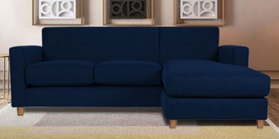 Buy Ancha Lhs Sofa In Blue Colour By Adorn Homez Online Lawson