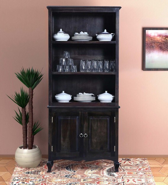 Buy Anne Solid Wood Hutch in Warm Chestnut Finish by Amberville
