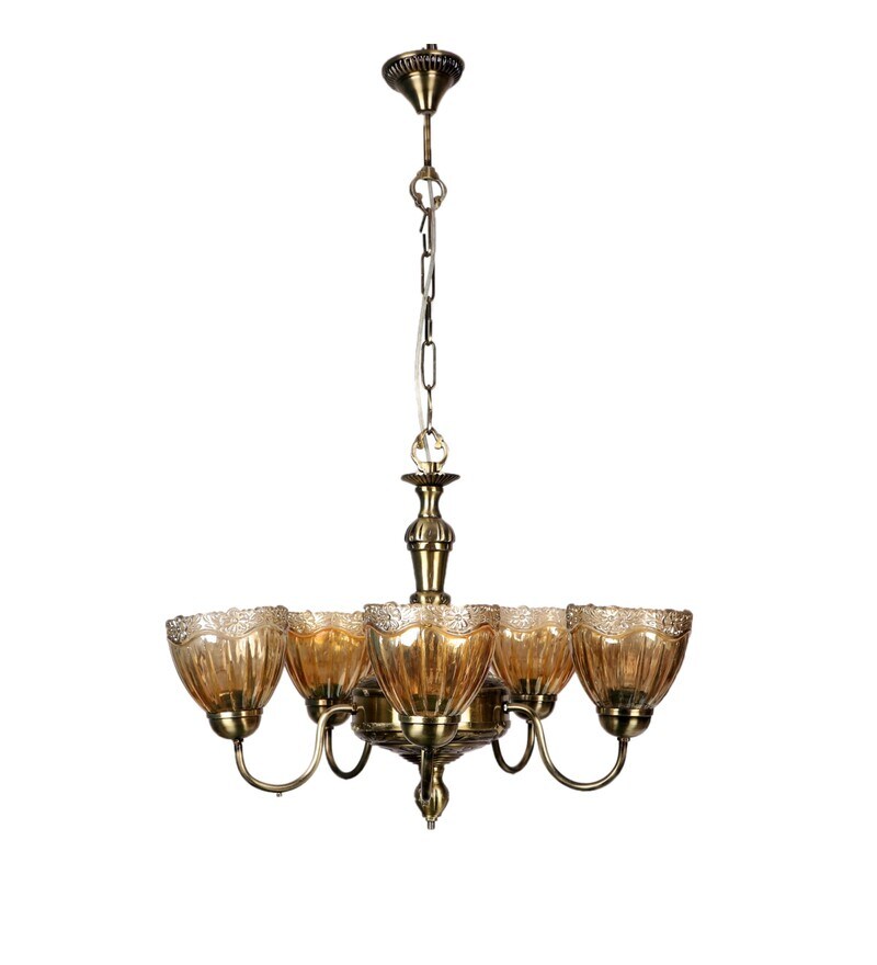 Buy Antique Brass Aluminium Chandeliers By Eliante By Jainsons Lights