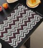 ANA Chevron Table Placemats Set of 8 Jacquard Woven| Heat Resistant | Washable | Non Slip Placemats Tea Table Cover |(13x18 Inches, Chevron)