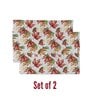 Multicolour (13 x 18 Inches) Cotton Floral (Set of 2) Placemat