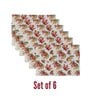 Multicolour (13 x 18 Inches) Cotton Floral (Set of 6) Placemat