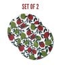 Maroon & Green Round Cotton (Dia