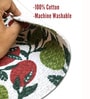 Maroon & Green Round Cotton (Dia