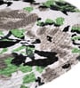 ANA Rose Print Cotton Round Reversible Kitchen Placemats Heat Resistant Easily Washable Table Mats for Home Decor Set of 8 Pieces, 13x13 Inches