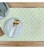 Green Cotton Printed (Set of 7) Table Linen Set