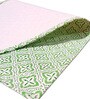 ANA Traditional Table Placemats Set of 8 Cotton Printed Premium Green| Heat Resistant | Washable | Anti skid Placemats Tea Table Cover |(13x18 Inches, Traditional)