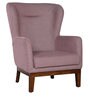 Ana Wing Chair in Light Pink Colour Ana Wing Chair in Light Pink Colour